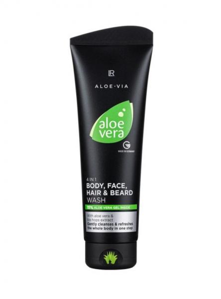 LR Aloe Vera Mens Essentials 4in1 Körper-, Gesicht-, Haar- und Bart-Shampoo 250 ml_aloewear